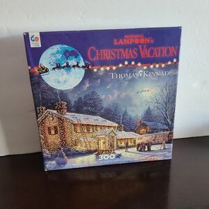 Thomas Kinkade Lapoons Christmas Vacation 300 piece puzzle 24×18 in.